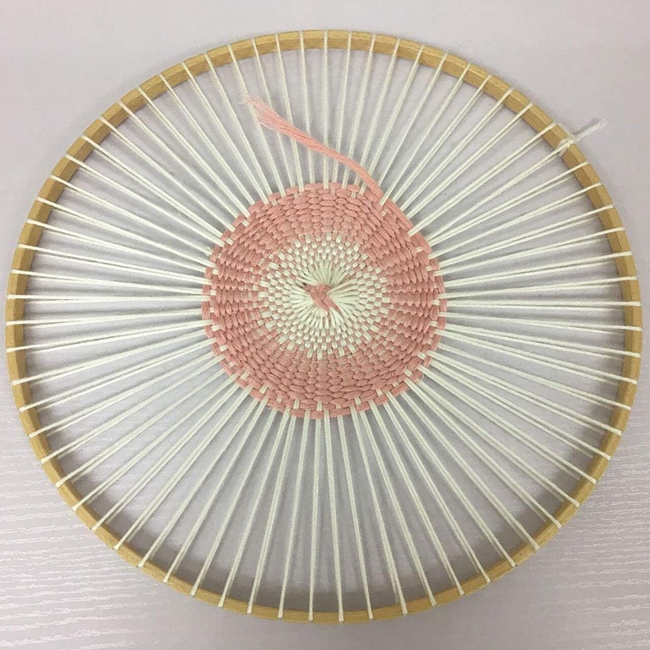 Multifunctional Round Wooden Weaving Loom - DIY Handmade Knitting Machine Tool - Portable Circular Wooden Loom for Coasters, Vintage Style Networks, and Fiber Arts - Creative Craft Kit for Adults and Kids